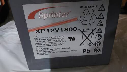 Аккумулятор Sprinter XP12V1800 AGM 12В 56.4Аh аккумулятор гелевый АКБ-1