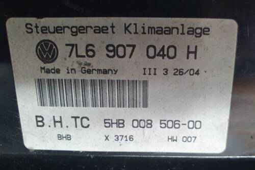 Блок керування кліматом VW 7L6907040H VAG Фольксваген Туарег-2