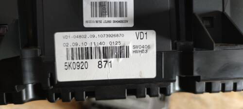 Блок управления двигателем, комплект (блок, щиток, ключ) 1.4 TSI 03C906016AJ, 5K0920871, A2C53392577, 5K0837202 VAG Фольксваген Гольф
