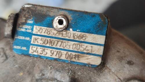 Турбина K9K 1.5DCI 54381015088, 54359700011 Рено Кенго